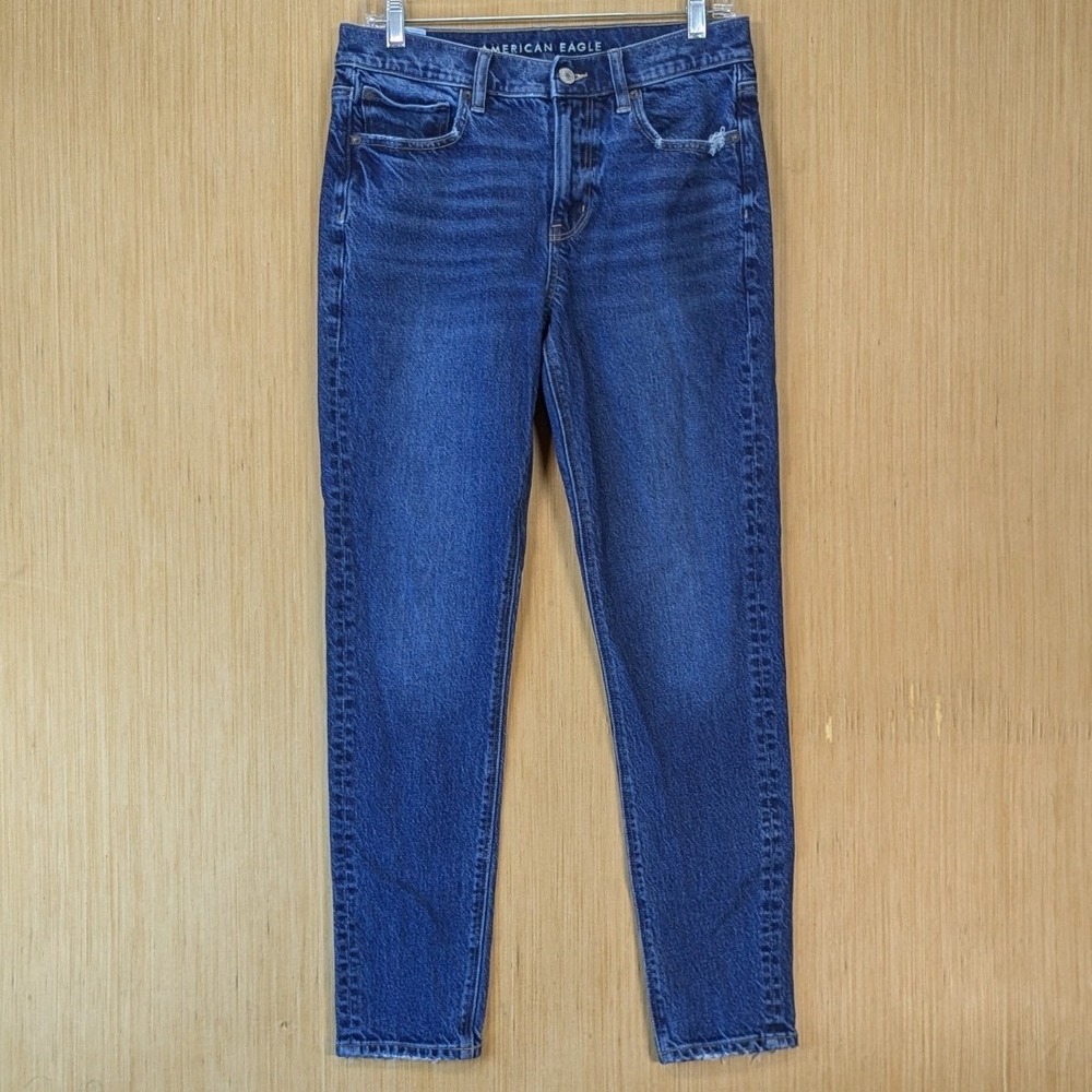 American Eagle Women's 90s Minimalist Skinny Jeans Size 8 Mid Rise Stretch‎
